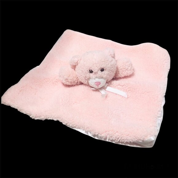 Animal Adventure Pink Bear Lovey Baby Snuggy Plush 13” Security Blanket - Picture 8 of 12